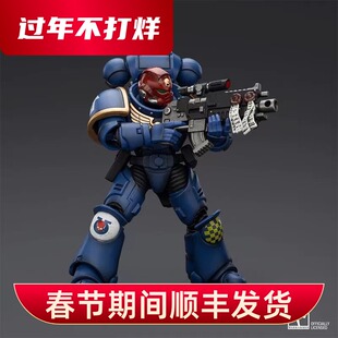 JOYTOY暗源战锤40K1:18极限战士老兵军士卡斯特 原铸副官阿加兰斯