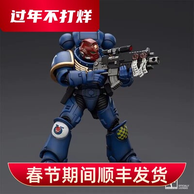 JOYTOY暗源战锤40K1:18极限战士老兵军士卡斯特 原铸副官阿加兰斯