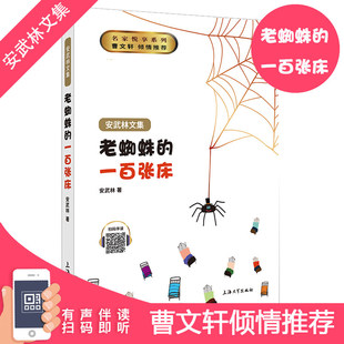 老蜘蛛的一百张床 安武林文集正版fb中小学生课外书阅读书籍 老蜘蛛的100张床 上海大学出版社