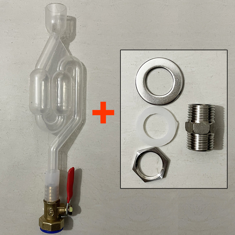 水封件单向排气阀发酵粮食自动排废气白酒果酒葡萄酒发酵阀门配件