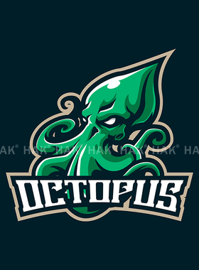 章鱼部落酋长绿色战神邪恶领地创意汽车保险杠油箱盖战神车贴贴纸