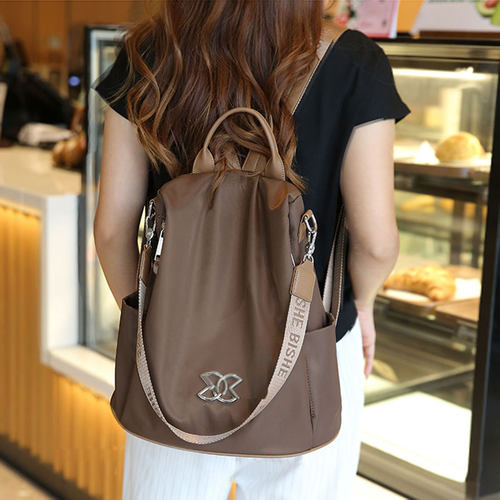 高级感防盗双肩包2026新款旅行大容量通勤女包牛津布韩版背包防水