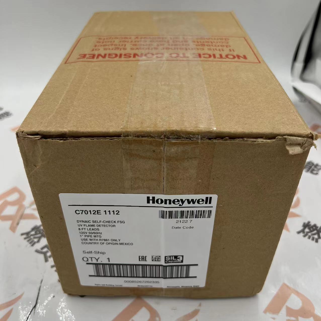 美国Honeywell霍尼韦尔授权代理UV火检火焰探测器C7012E1112现货