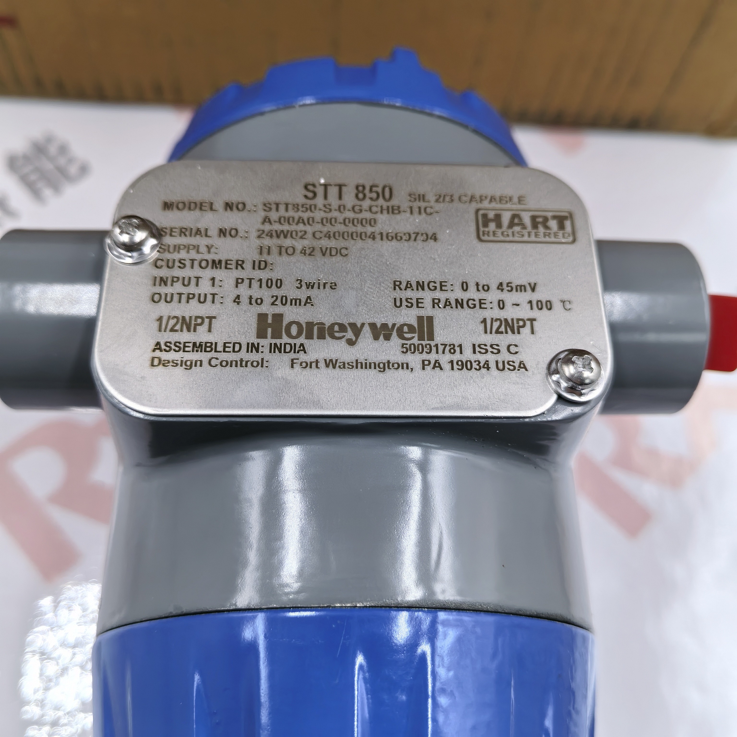 美国霍尼韦尔变送器STR14A-11A-1D0BCABC400K-HC MB SM 1C-XXXX