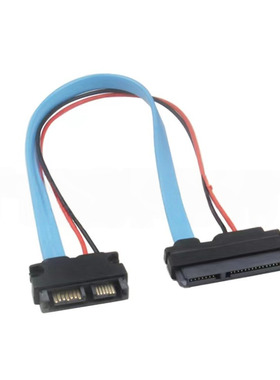 光驱转接线7+6转7+15pinSATA数据笔记本光驱转SATA台式机13P转22P