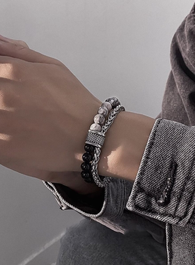 男士潮男转运珠手链高级感个性手串