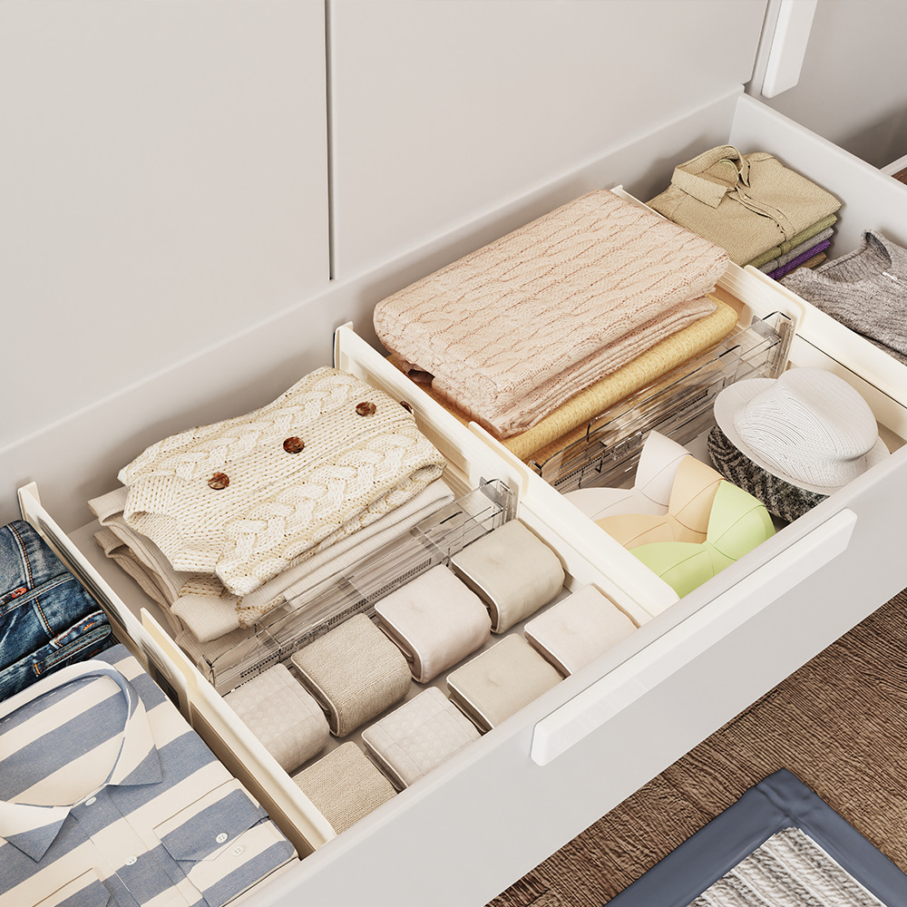 抽屉隔板套装家居衣柜收纳盒伸缩式抽屉隔板橱柜收纳盒书档置物架,收纳整理,整理隔板,淘宝优惠券,粉丝福利购,淘宝优惠卷