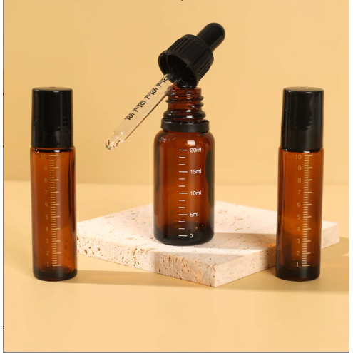 避光滚珠分装瓶10ml玻璃走珠上药器旅行便携式滴管精油香水空瓶子