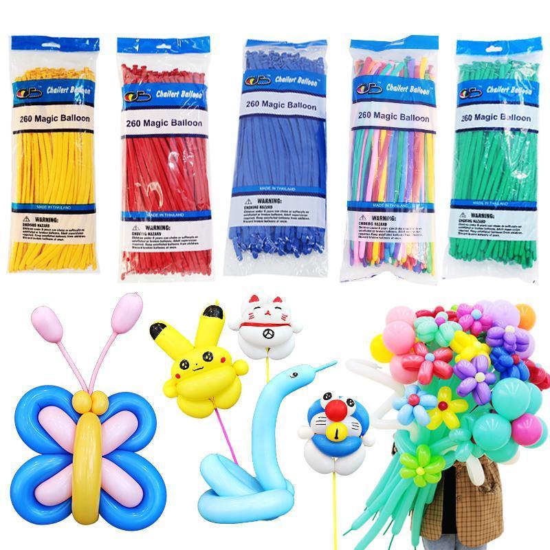 泰国气球CB长条气球加厚魔术长条球编织动物百变造型260长气球
