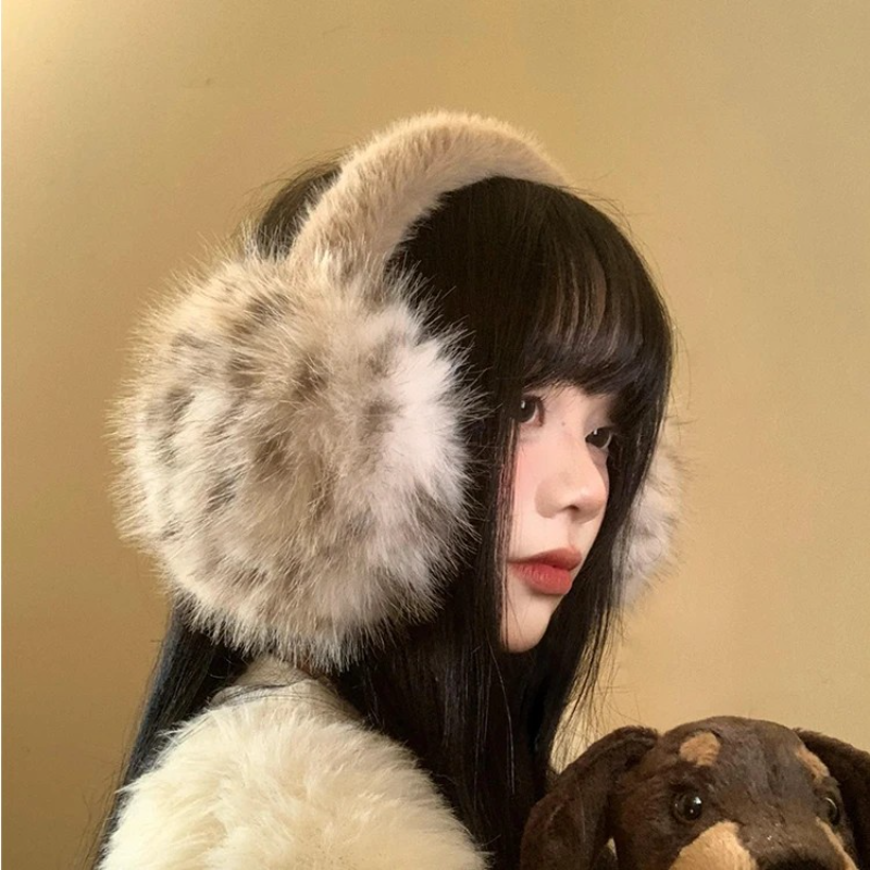 豹纹毛绒耳罩女冬季毛茸茸耳包耳套骑车防冻防寒保暖耳暖耳捂子,服饰配件/皮带/帽子/围巾,耳套,淘宝优惠券,粉丝福利购,淘宝优惠卷