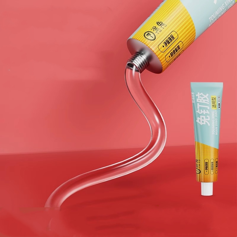 免钉胶强力密封胶玻璃瓷砖万能胶水防水防霉厨卫免打孔透明密封胶