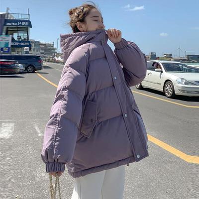 港风学生棉服棉衣服女韩版宽松加厚面包服秋冬新款慵懒风连帽外套