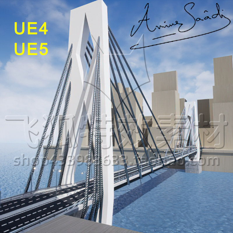 [UE5道具] 现代化桥梁道具模型 Bridges 包更新