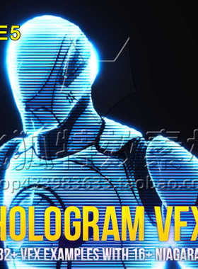 [UE5特效] HOLOGRAM VFX With Niagara 包更新