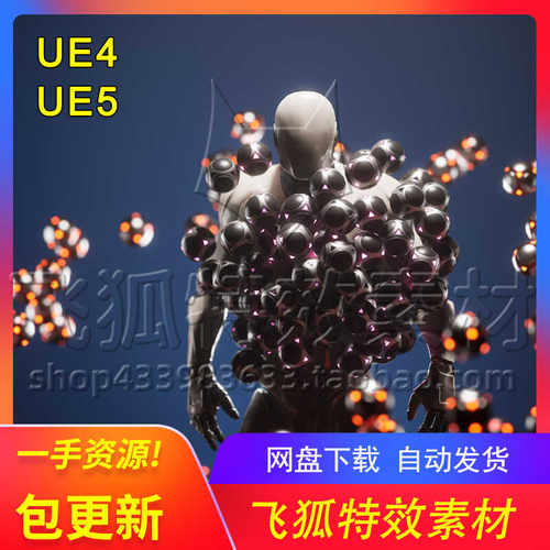 [UE5角色] AI赛博朋克球集群角色  CyberBall Flock v2 包更新