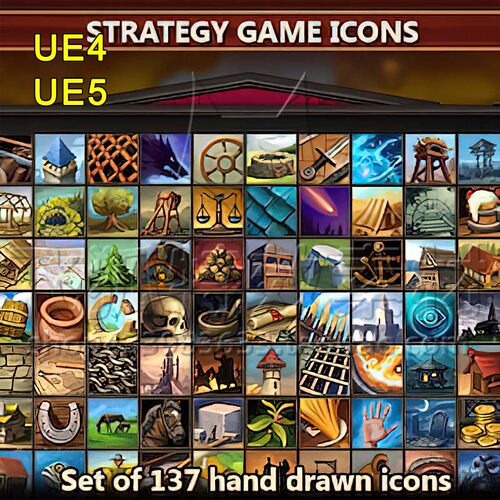 [UE5图标资源] Strategy Game Icons 包更新