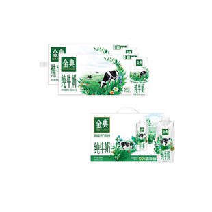 12月 金典纯牛奶梦幻盖250ml 2提营养早餐MS 纯牛奶200ml 10瓶