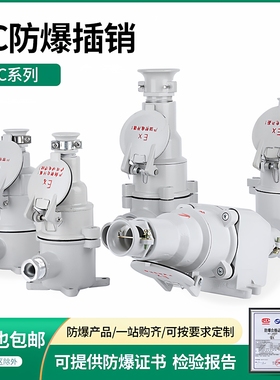 防爆插销航空直斜插头座220/380V插接装置工业三四五芯孔AC-16/32