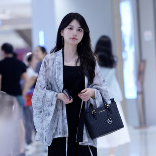 风牵一袖[墨竹]魏晋北朝褶衣天丝人棉上衣新中式上衣春夏秋款女