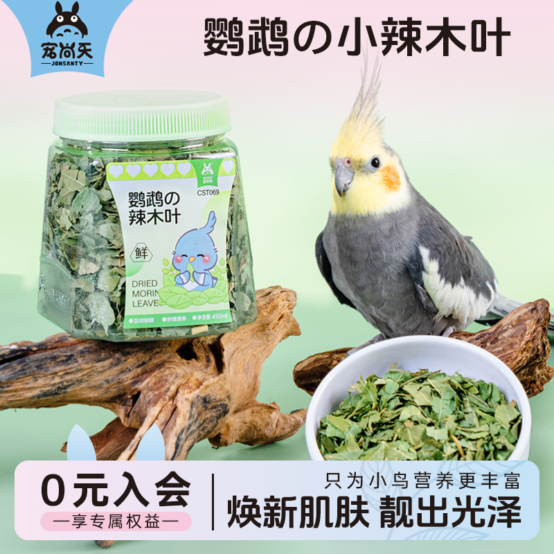 宠尚天鹦鹉专用辣木叶营养