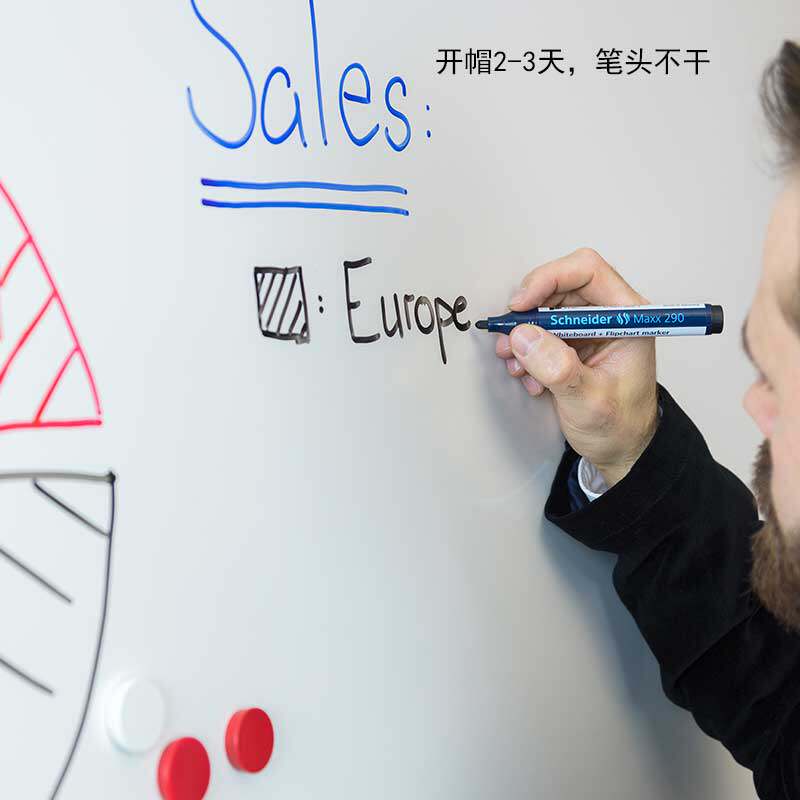 3개 다지방 무료 배송 독일 수입 슈나이더 MAXX290 MAXX293 총알 대용량 화이트보드 마커 펜 마커 3MM 마커 펜 8팩 세트 구매