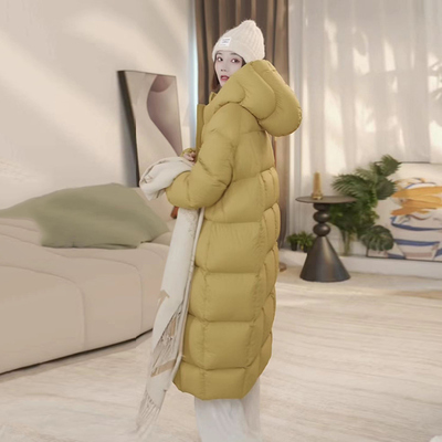 380克95白鹅绒羽绒服冬季女款2025新款长款加厚极寒保暖泡芙零压