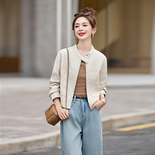 皮衣外套女小个子高级感2026新款早春秋季港式复古机车服pu皮夹克
