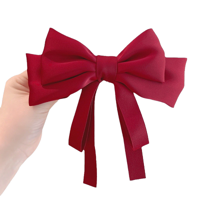 黑色大蝴蝶结发饰高端发夹