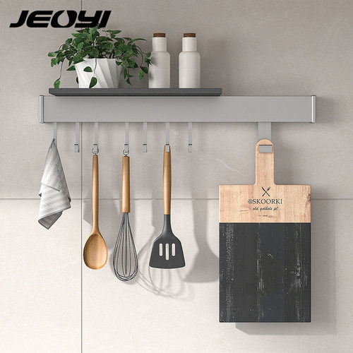 JEOYI厨房挂钩置物架壁挂免打孔