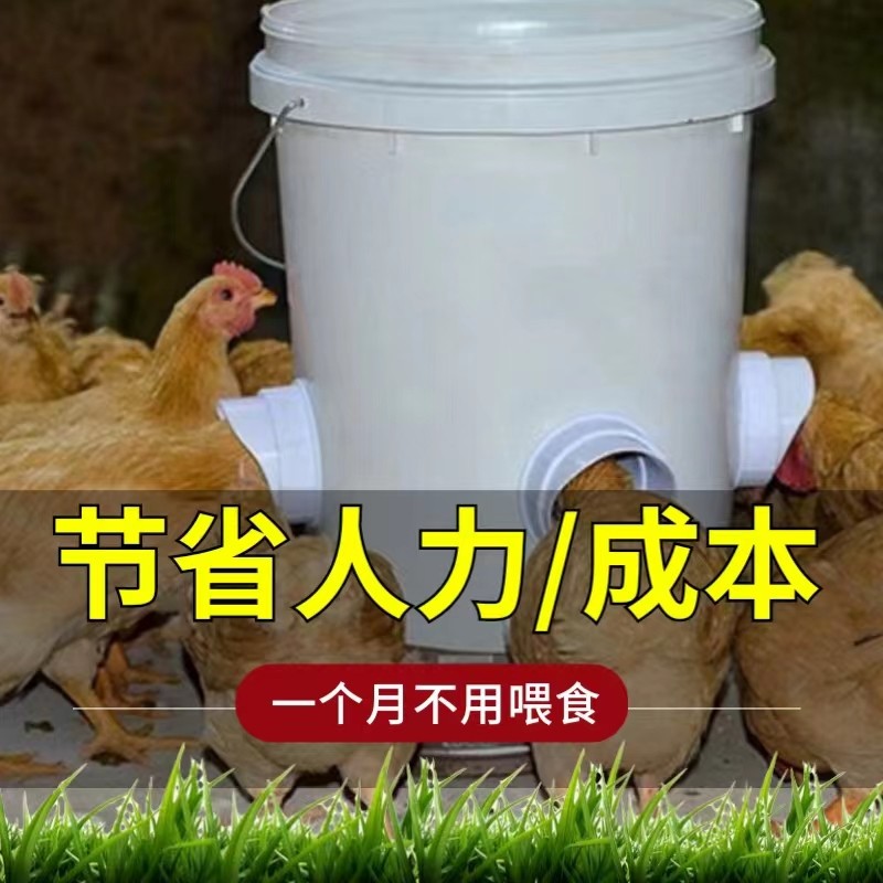 鸡鸭鹅全自动喂食器喂料桶鸡自动下料器家禽用料槽食槽自动喂食器,畜牧/养殖物资,畜牧/养殖器械,淘宝优惠券,粉丝福利购,淘宝优惠卷