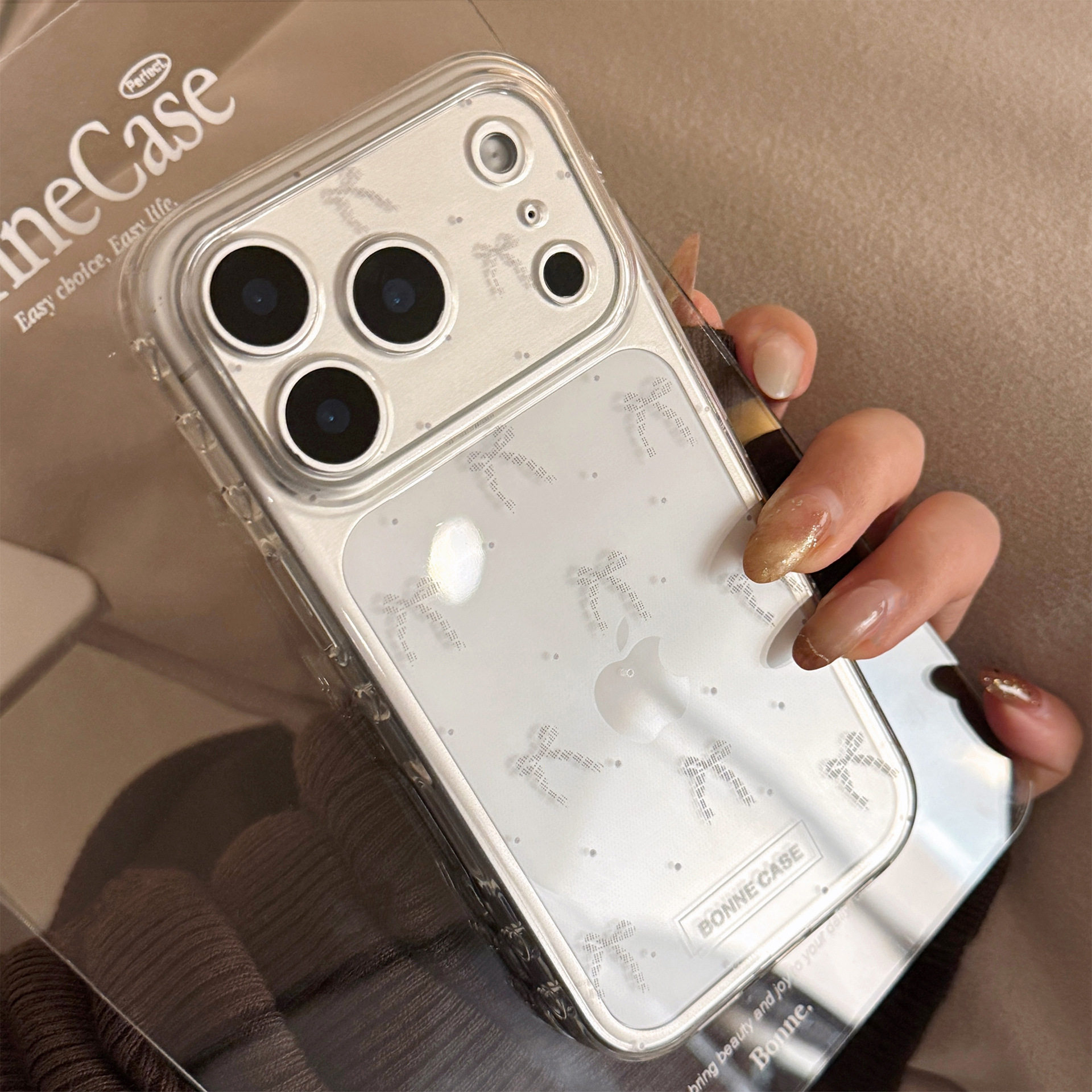 【17相机触控按键包裹】个性简约波点蝴蝶结适用苹果16包相机键手机壳新款iPhone17promax全包透明17女款软套,3C数码配件,手机保护套/壳,淘宝优惠券,粉丝福利购,淘宝优惠卷