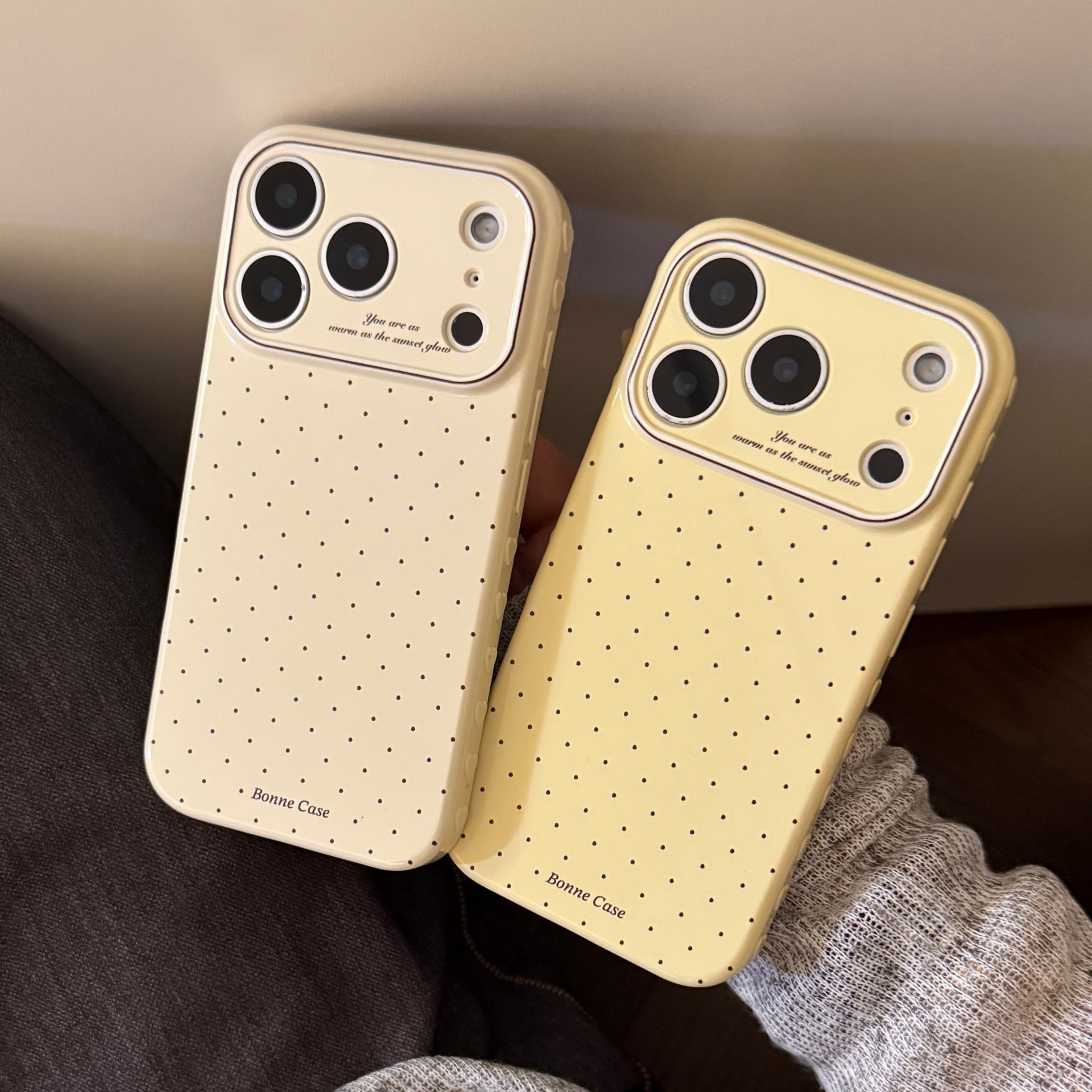 【相机触控按键包裹】ins风个性简约波点适用苹果17手机壳新款iPhone17promax全包防摔17PM小众复古17PRO软套