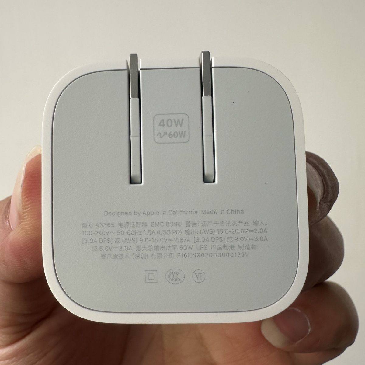 适用于苹果40W瓦17promax16/15/14/13/12平板双C编织 USB-C手机原装动态电源适配器充电头欧洲美国欧版美版