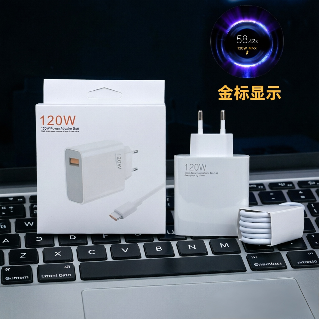 欧规适用小米120W闪充充电器头