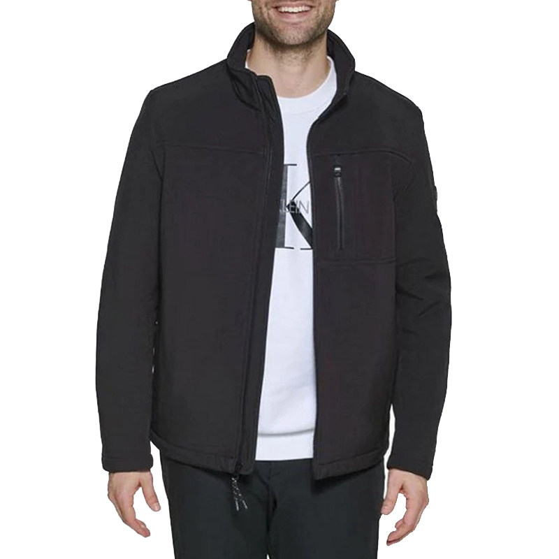 Calvin Klein/凯文克莱男装2021新款夹克CK休闲秋冬立领拉链外套