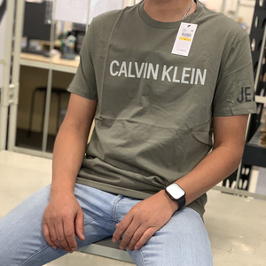 Calvin Klein/凯文克莱男款吴希泽同款CK休闲字母印花短袖T恤集C