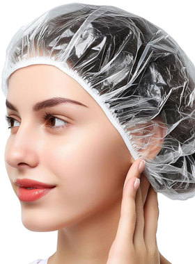 特厚一次性浴帽加大防水防尘防油烟女款洗澡染发头套酒店独立包装