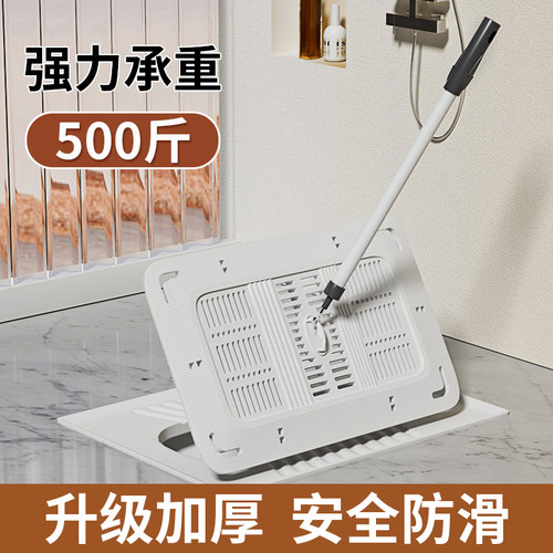 防臭防虫堵臭器蹲厕蹲便器盖板