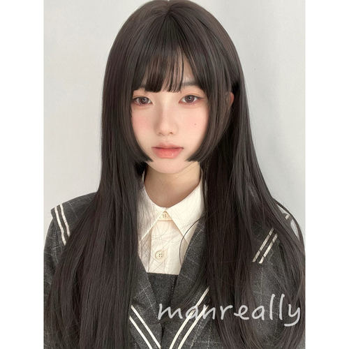 漫真假发公主切女长发自然黑