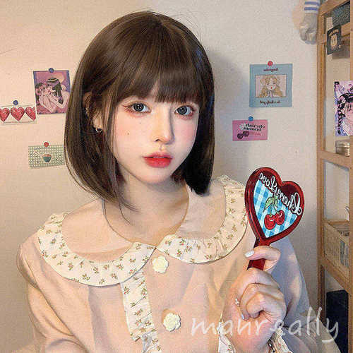 漫真假发女短发jk日常网红bobo头