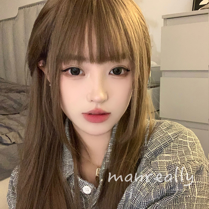 漫真气质长直发全头套式