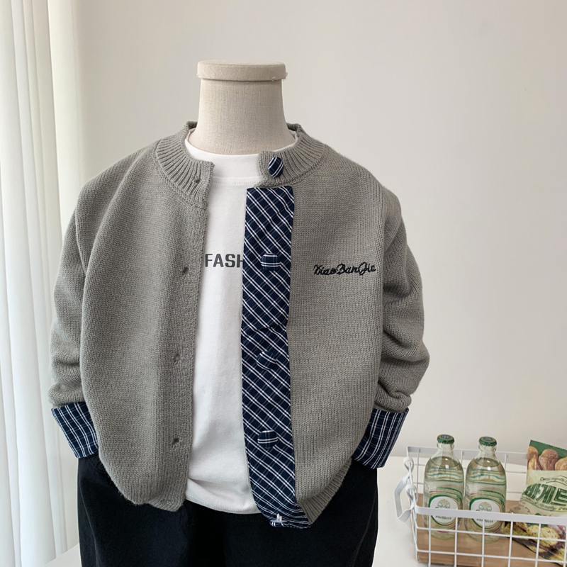 中小童毛衣开衫外套柔软针织衫潮