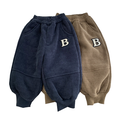 中小童灯芯绒裤子加厚保暖休闲裤