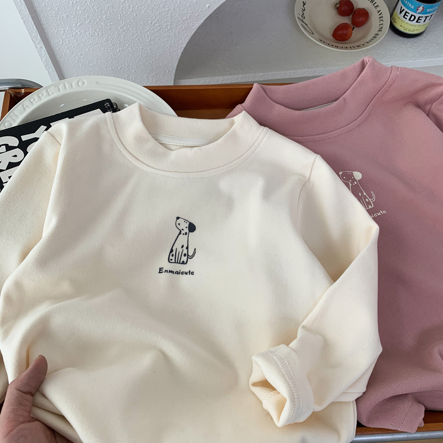 男女童弹力柔软打底衫秋冬装内搭