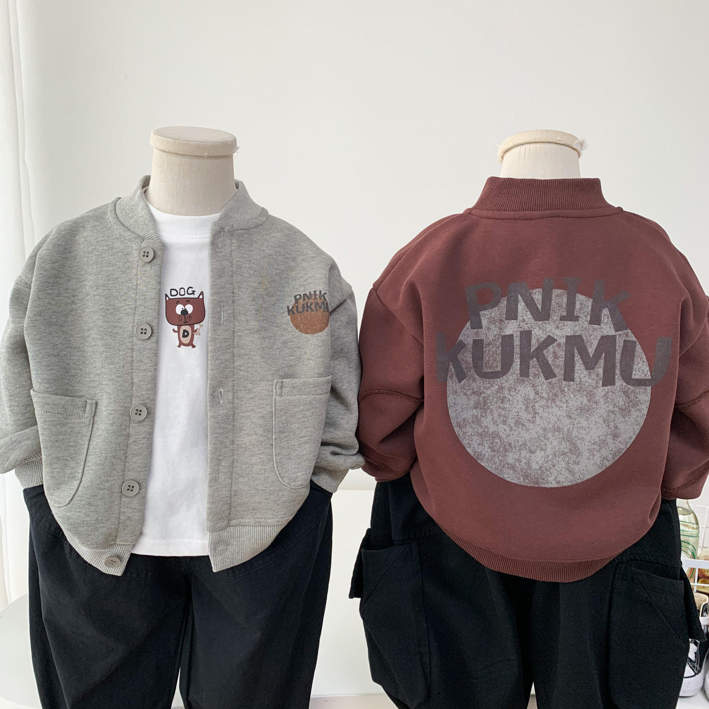 男孩春秋棒球服外套时尚补丁夹克