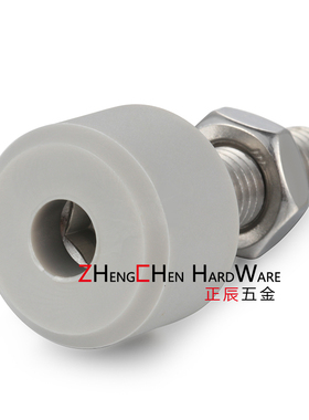 SLUNA头部内六角孔型带挡 缓冲螺栓止动螺丝聚氨酯灰色TDC66