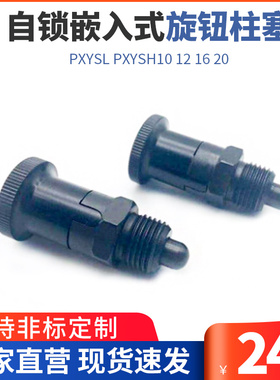ZAY13/ZAY14细牙自锁嵌入式精密旋钮柱塞PXYSL PXYSH10 12 16 20