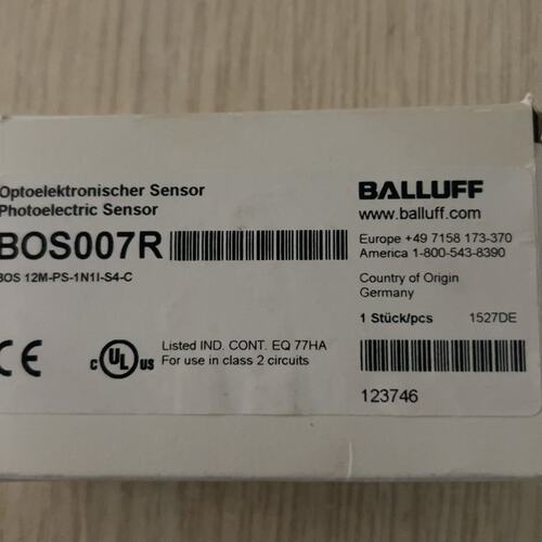 议价巴鲁夫BALLUFF光电传感器BOS007R可维修