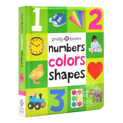 现货 英文原版 Numbers Colors Shapes 精装纸板书 幼儿启蒙 数字颜色形状 宝宝的认知 儿童绘本 低幼 撕不烂纸板书