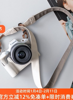 佳能R50相机皮套R6三代R10微单保护套R100底座RP配件R50V壳相机包